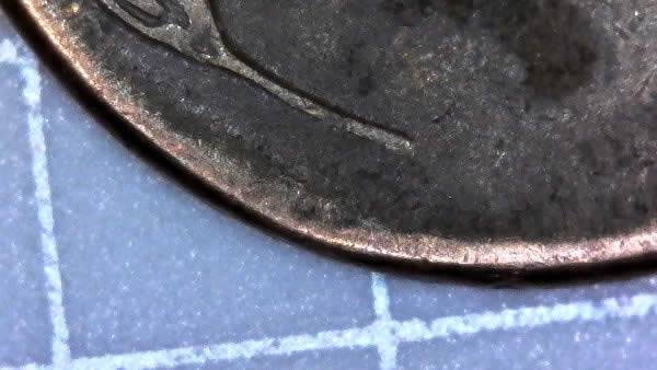 1955-P-Lincoln-Wheat-Cent-Curved-Clipped-Planchet-Found-In-Walmart!